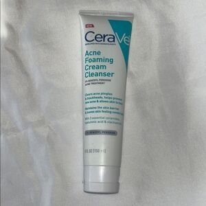 Cerave Acne Foaming Cream Cleanser
5 oz Size